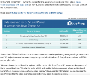 lentor-hill-residences-Hong-Leong-led-joint-venture-submits-highest-bid-of-$1,060-psr-ppr-for-Lentor-Hills-Road-Parcel-A-2